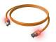 ZVK EasyLan copper patch cable Cat6A LED Cat 6A shielded orange 2.0m CS1OOADAD0020
