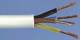 VDE-Kabel H03VV-F 4G0, 75 sq.. mm white, 100m ring, Light PVC sheathed cable