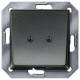 Siemens 5TG1221 Outlet cover plate , DELTA i-system carbon metallic 55x55mm
