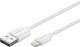 Goobay 72905 USB Lade- und Synchronisationskabel - MFi Lade- und Synchronisationskabel für Apple iPhone/iPad (Weiß)