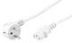 Goobay 96031 Power cord 2.5 m, white - Schuko (Type F, CEE 7/7)> Appliance socket C13 (IEC connector)