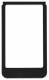 Berker 13202116 design frame round large version black glass