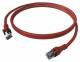 ZVK EasyLan CPP1ORCRCR0030 DualBoot Push Patch Cable Cat.6 Kl.EA shielded red 3.0m