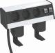 OBO Bettermann 6116942 OBO DB-1B3 D3S2K Deskbox mit Befestigungszwinge Alu EL 