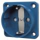 Mennekes 11561 16A2P+E 230V SCHUKO surface-mounted socket blue