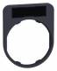Schneider Electric ZBYF2101 Schneider Schildträger 30x40mm Schild schwarz rot für Flush 30mm