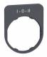 Schneider Electric ZBYFP2186C0 Schneider label holder 40x50mm, with label I-0-II