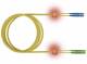 ZVK EasyLan LSD04400020 LWL LED Patchkab Duplex E2000/E2000 E09/125 OS2 yellow 2.0m