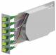 ZVK EasyLan LVSB06LCD09 splice drawer 3HE 7TE 6xLC-Duplex APC E09/125 OS2