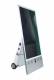 Allnet stand display 43 inch outdoor customer stopper with battery without touch with castors, 1500Nits, Android, color black