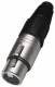 NEUTRIK 5p XLR female connector - 5 pole female cable connector with Nickel housing and silver conta