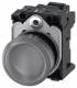 Siemens 3SU11026AA703AA0 3SU1102-6AA70-3AA0 indicator, 22mm round clear lens smooth AC / DC 24V