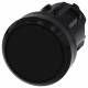 Siemens 3SU10000AB100AA0 pushbutton, 22mm round black pushbutton flat