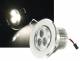 LED-Einbaustrahler McShine ''LES-1742,4 cm ( 686 Zoll ), 6W LEDs, 86mm-Ø, warmweiß