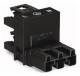 WAGO 770-634 h-Verteiler 1xSteck. 2xBuchse 3pol. 100 % fehlsteckgesch. sw.