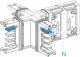 Schneider Electric KSA250DXC40 Schneider Canalis X-element for change of direction 250A